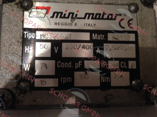 Minimotor-MC 320P2T 15 B5 price