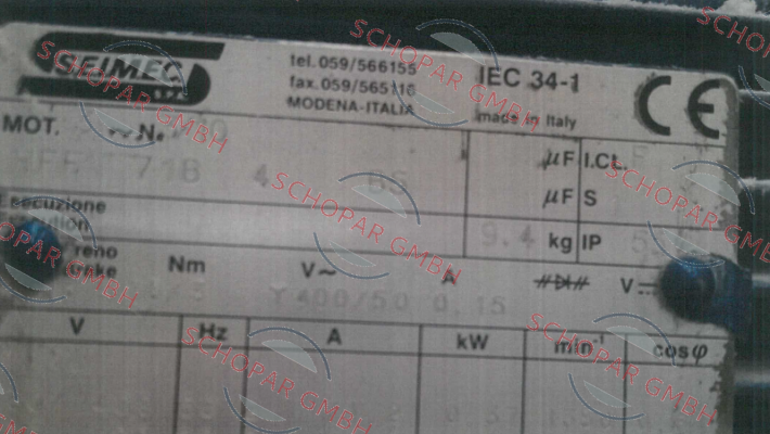 Seimec (Rossi)-HBF 71B 4 230.400-50 B5 price