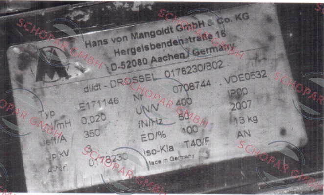 Hans von Mangoldt-E171146  OEM  price