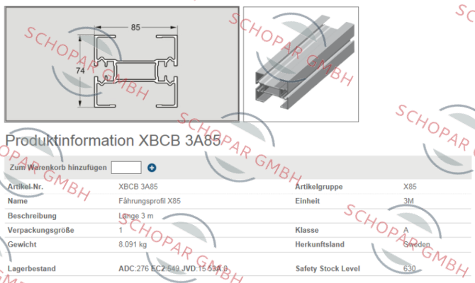 FlexLink-XBCB 3A85 price