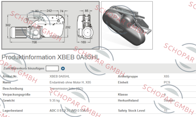 FlexLink-XBEB 0A85HL price