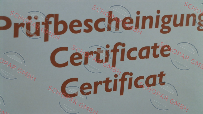 Hans Schmidt-Inspection certificate for DTX-4000 price