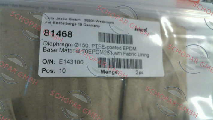 Jesco-MEMBRANE D150    Ø150 price