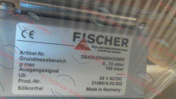 Fischer-DE455400400K03MW price