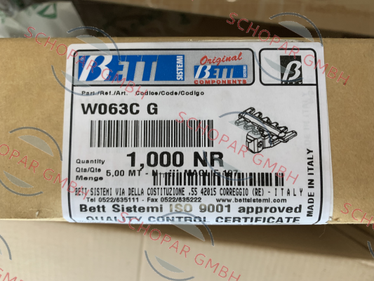 BETT SISTEMI-W063CG price
