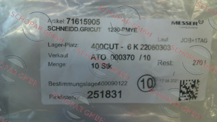 Messer-396-000388-00000 (71615905) price