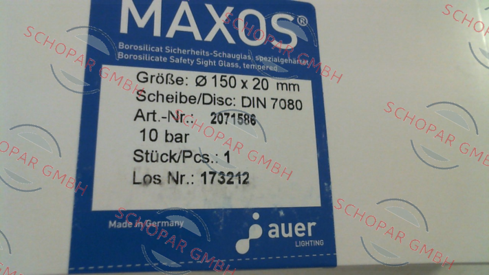 Maxos-DIN 7080-10 150mmX20mm price