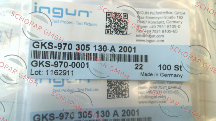 Ingun-GKS-970-0001 / GKS-970 305 130 A 2001 price