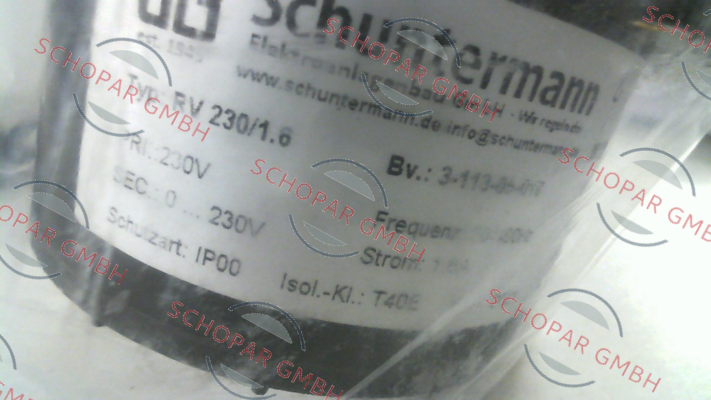 Schuntermann Transformatoren-P/N: 311305010, Type: RV 230/1.6 price