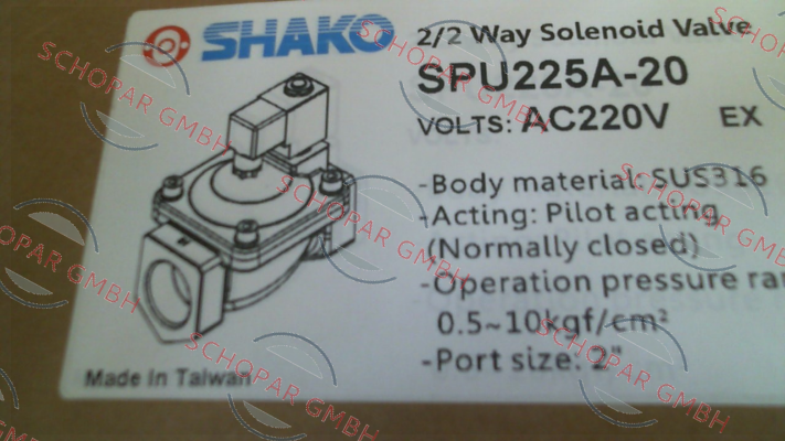 SHAKO-SPU225A-20-S2E price