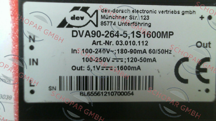 DEV-Dorsch Electronic-DVA90-264-5, 1S1600MP price