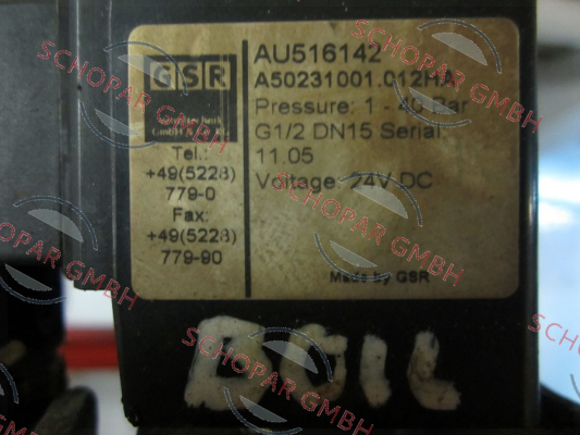 GSR-G050.001324.010.009.010 price