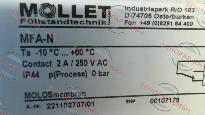Mollet-MFA-N price