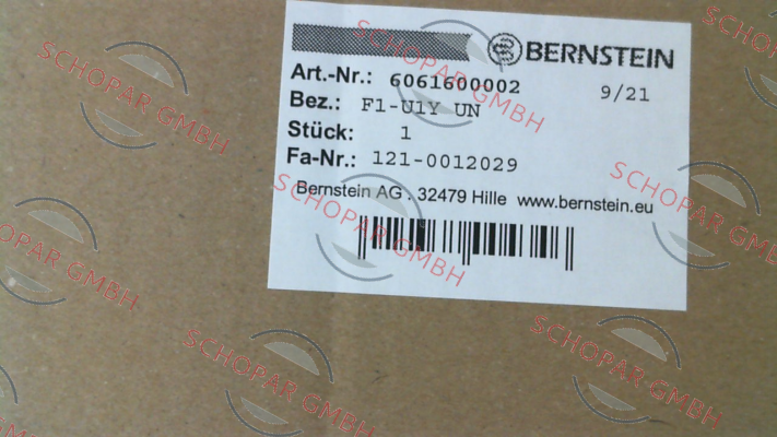 Bernstein-P/N: 6061600002 Type: F1-U1Y UN price