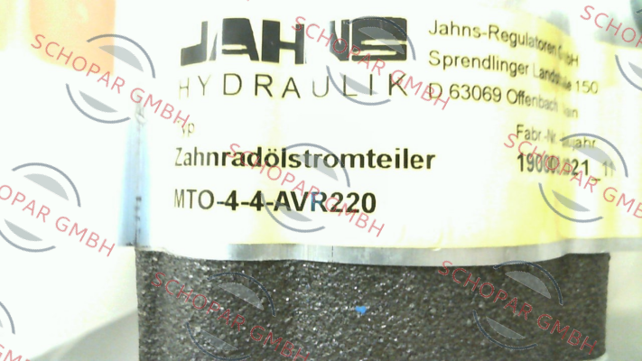 Jahns hydraulik-MTO-4-4-AVR220 price