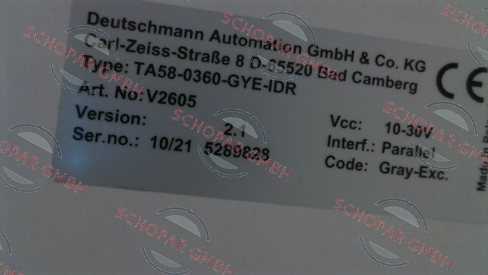 Deutschmann-TA58-0360-GYE-IDR price