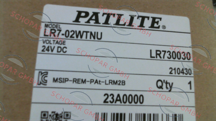 Patlite-LR7-02 WTNU price