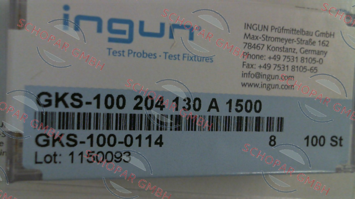 Ingun-GKS-100-0114 price