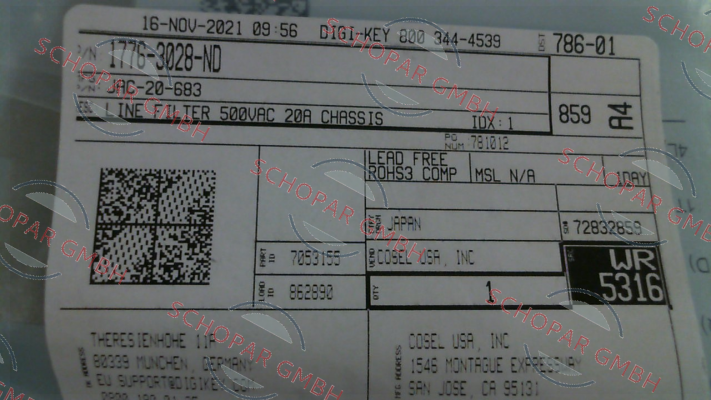Cosel-JAC-20-683 price