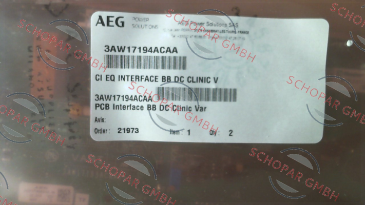 AEG-3AW17194ACAA price