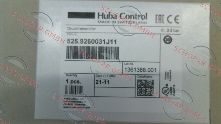 Huba Control-525.9260031J11 price
