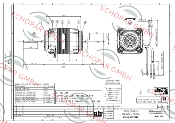 Elco-108206 / 1BT 40-40 3V NA 230V 50/60Hz price