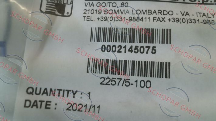 Tognella-FT 2257/5-100 price