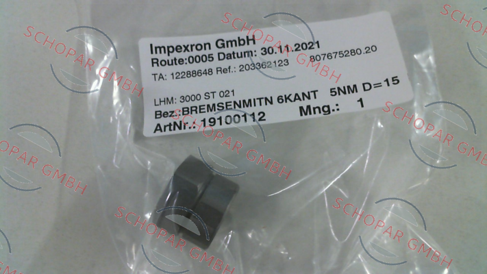 Nord-P/N: 19100112 Type: 6KANT 5NM D=15 P price