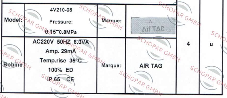 Airtac-4V21008A price