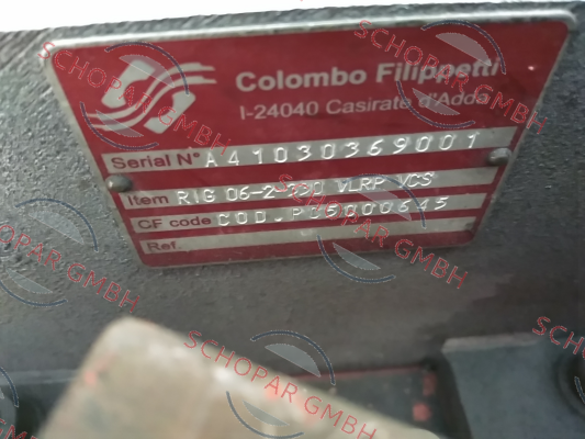 Colombo Filippetti-RIG06-2-330-VLRP  price
