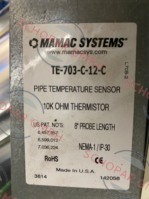 Mamac Systems-TE-703-C-12-C-- price