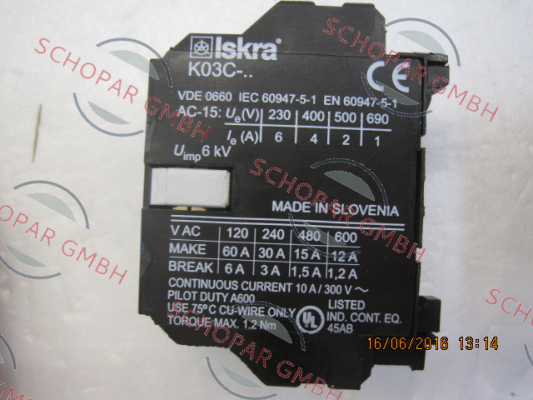 Fanal-K03C-22 24V price