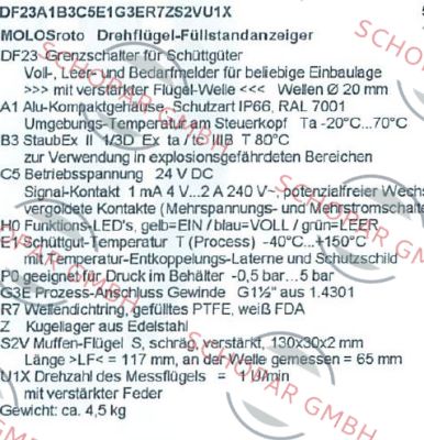 Mollet-DF23A 1B3C5E1G3ER7ZS2VU1X  price