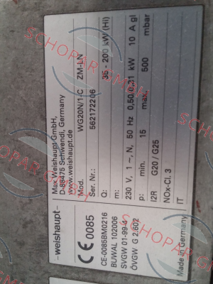 Weishaupt-23221644 / WG20N/1‑C ZM‑LN price