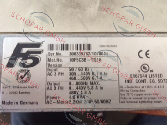 LAIPPLE KEB-10. F5/ 2,2 kW  price