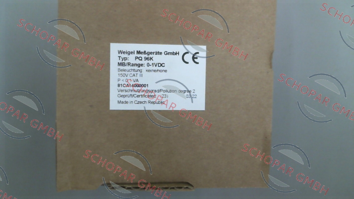 Weigel-PQ96K price