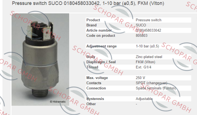 Suco-0180-45803-3-042 price
