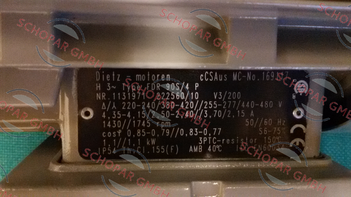 Dietz-Motoren-FDR 90 S/4P  price