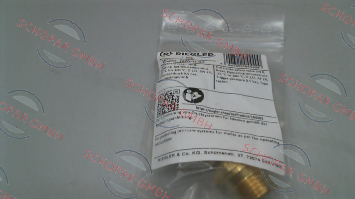 Riegler-P/N: 104262, Type: 226.03-0,5 price