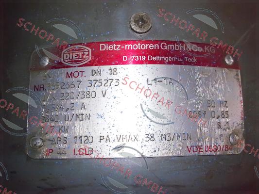 Dietz-Motoren-DN18 Type L1-1A left obsolete/replaced by 261607  price