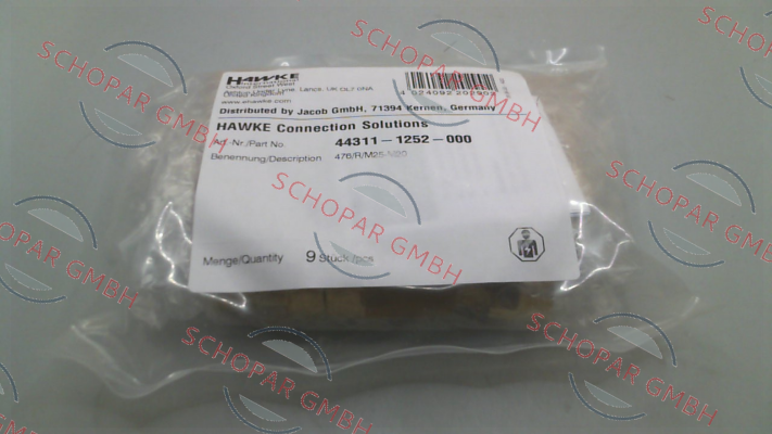 Hawke-44311-1252-000 / 476/R/M25-M20 price