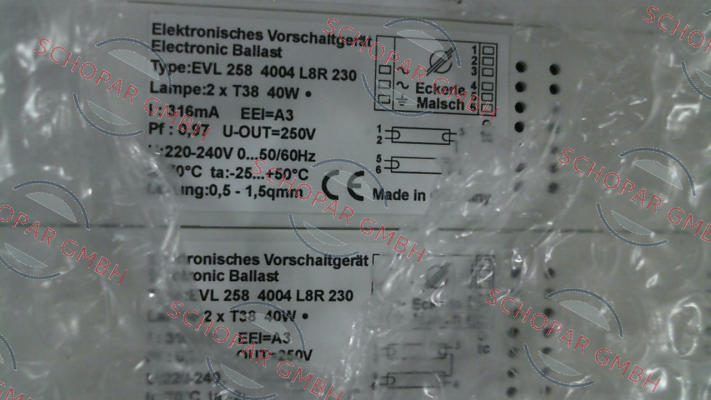 Eckerle-EVL 258 40 04 L8 R 230 / 7901200683 price