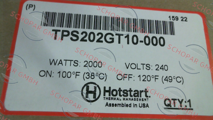 Hotstart-TPS202GT10-000 price