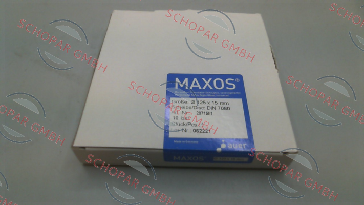 Maxos-DIN 7080-10 125x15mm price