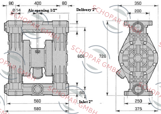 Debem-CENTRAL BODY FOR PUMP 502  price