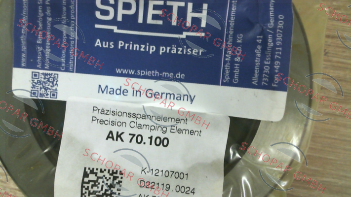 Spieth-K-12107001 / AK 70.100 price