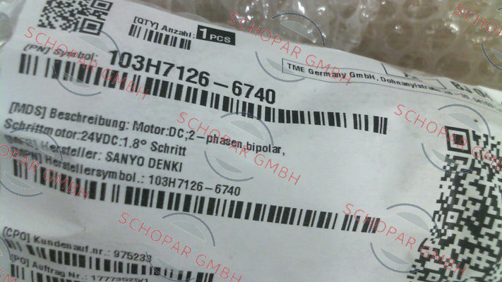 Sanyo Denki-103H7126-6740 price