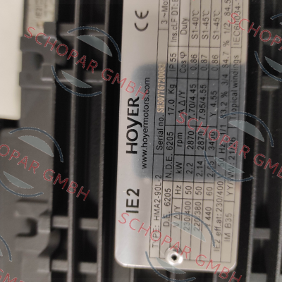 Hoyer Motors-HMA2 90 L-2 (2.5kW, B3) price