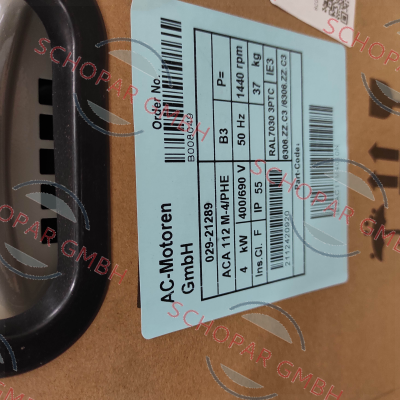AC Motoren-ACA 112-M-4/PHE price