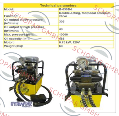 Hydrafore Power Tools-B-630B-I  price